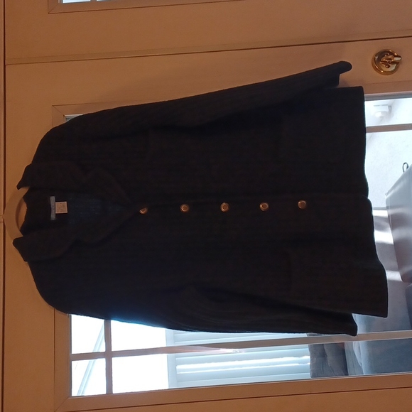 Charcoal Grey sweater jacket - Picture 1 of 9